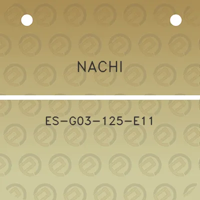 nachi-es-g03-125-e11