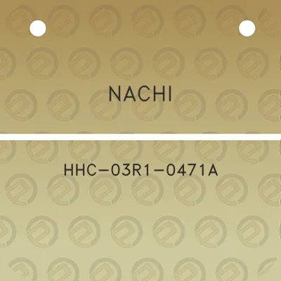 nachi-hhc-03r1-0471a