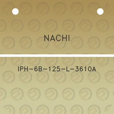 nachi-iph-6b-125-l-3610a