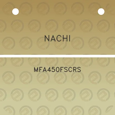 nachi-mfa450fscrs