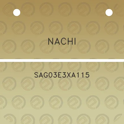 nachi-sag03e3xa115