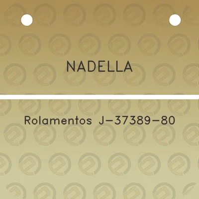 nadella-rolamentos-j-37389-80