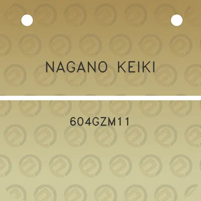 nagano-keiki-604gzm11