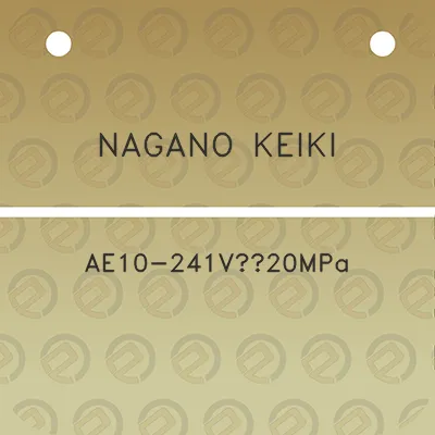 nagano-keiki-ae10-241v20mpa