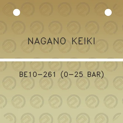 nagano-keiki-be10-261-0-25-bar