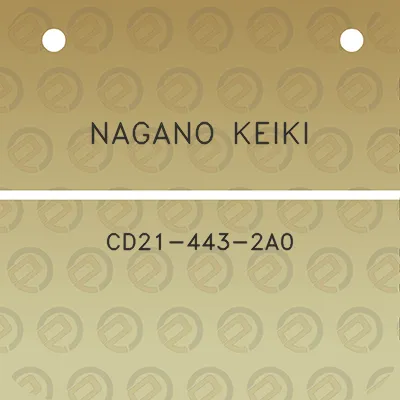 nagano-keiki-cd21-443-2a0