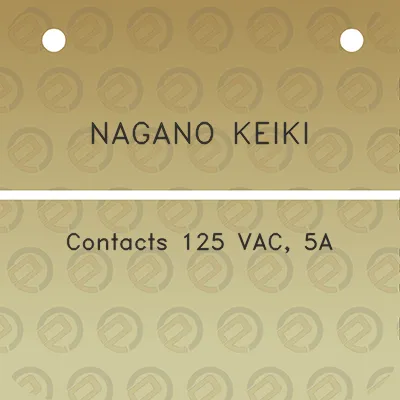 nagano-keiki-contacts-125-vac-5a