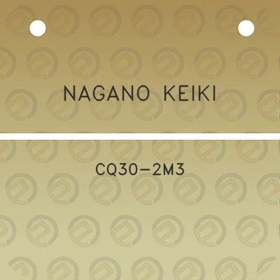 nagano-keiki-cq30-2m3