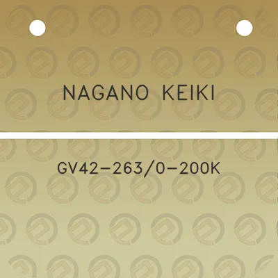 nagano-keiki-gv42-2630-200k