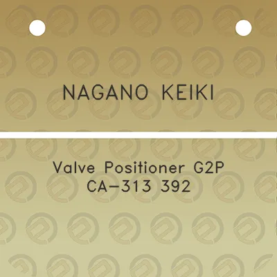 nagano-keiki-valve-positioner-g2p-ca-313-392