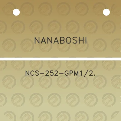 nanaboshi-ncs-252-gpm12