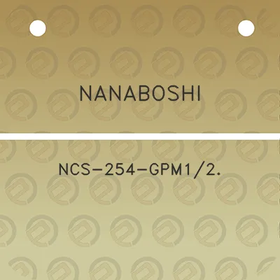 nanaboshi-ncs-254-gpm12