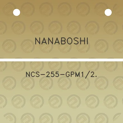 nanaboshi-ncs-255-gpm12