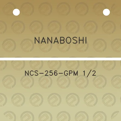 nanaboshi-ncs-256-gpm-12