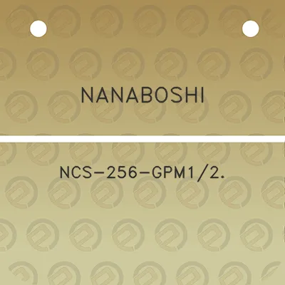 nanaboshi-ncs-256-gpm12