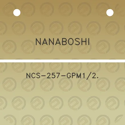 nanaboshi-ncs-257-gpm12