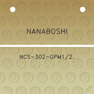 nanaboshi-ncs-302-gpm12