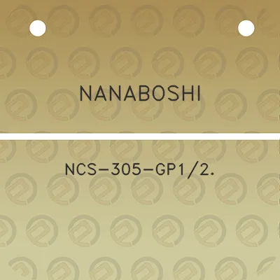 nanaboshi-ncs-305-gp12