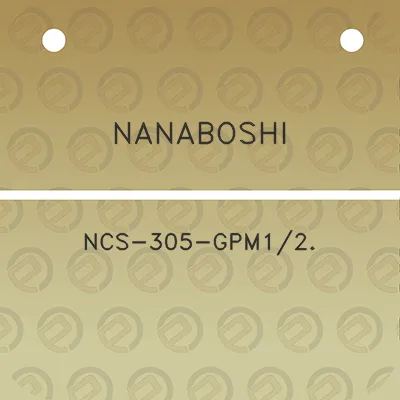 nanaboshi-ncs-305-gpm12