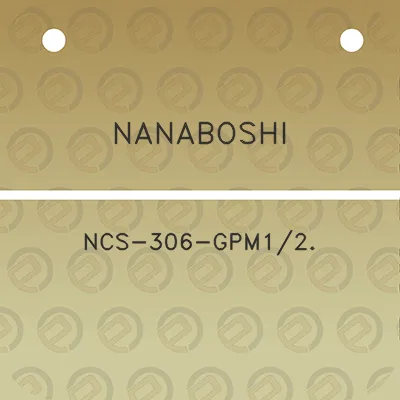 nanaboshi-ncs-306-gpm12