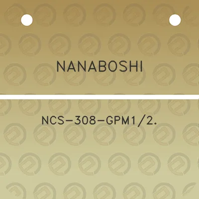 nanaboshi-ncs-308-gpm12