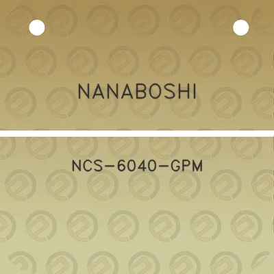 nanaboshi-ncs-6040-gpm