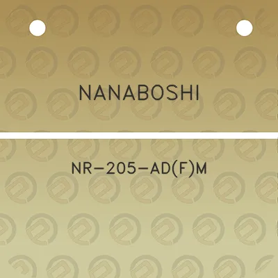 nanaboshi-nr-205-adfm