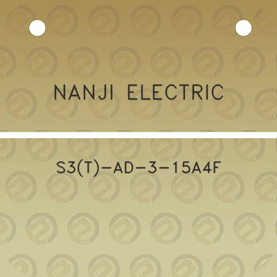 nanji-electric-s3t-ad-3-15a4f