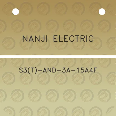 nanji-electric-s3t-and-3a-15a4f