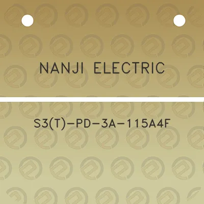 nanji-electric-s3t-pd-3a-115a4f