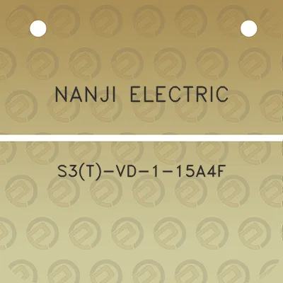 nanji-electric-s3t-vd-1-15a4f