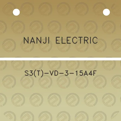 nanji-electric-s3t-vd-3-15a4f