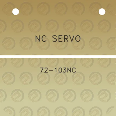 nc-servo-72-103nc