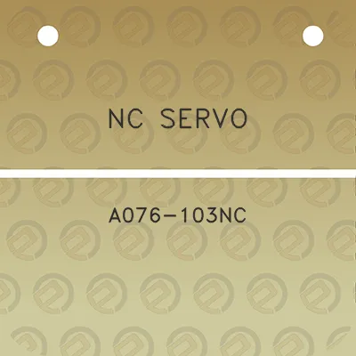 nc-servo-a076-103nc