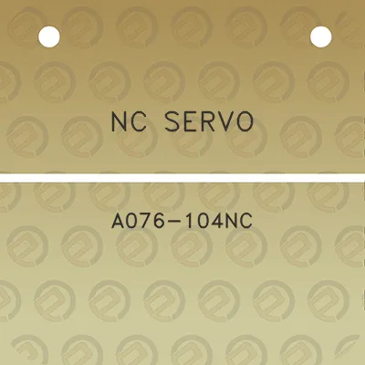 nc-servo-a076-104nc