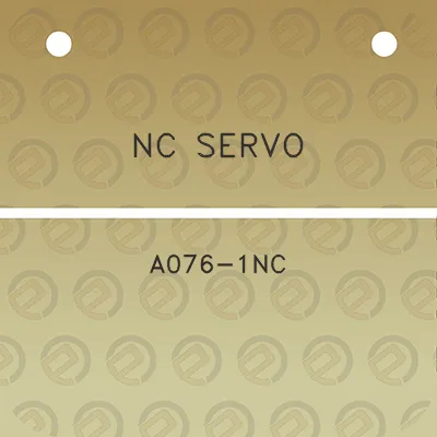 nc-servo-a076-1nc