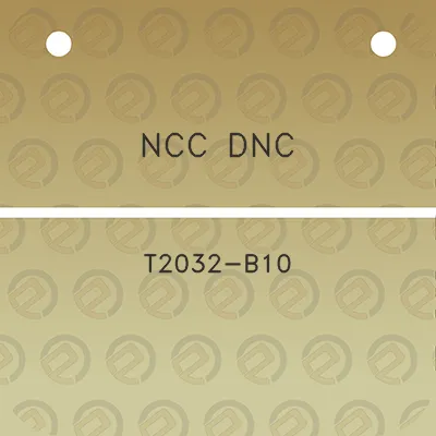 ncc-dnc-t2032-b10