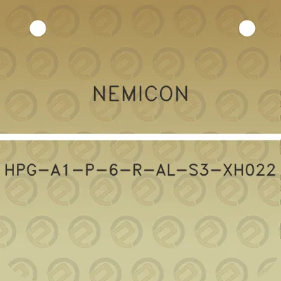 nemicon-hpg-a1-p-6-r-al-s3-xh022