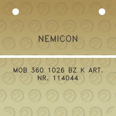 nemicon-mob-360-1026-bz-k-art-nr-114044