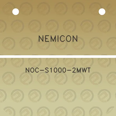 nemicon-noc-s1000-2mwt