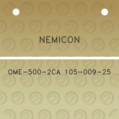 nemicon-ome-500-2ca-105-009-25