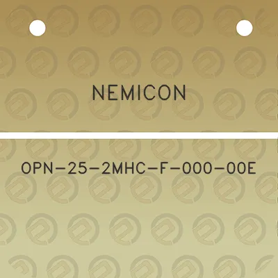 nemicon-opn-25-2mhc-f-000-00e