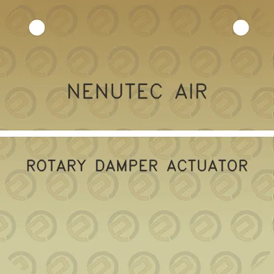 nenutec-air-rotary-damper-actuator