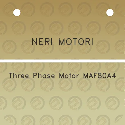 neri-motori-three-phase-motor-maf80a4