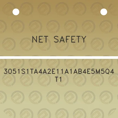 net-safety-3051s1ta4a2e11a1ab4e5m5q4t1