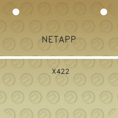 netapp-x422