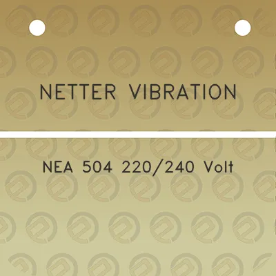 netter-vibration-nea-504-220240-volt