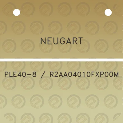 neugart-ple40-8-r2aa04010fxp00m