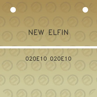 new-elfin-020e10-020e10