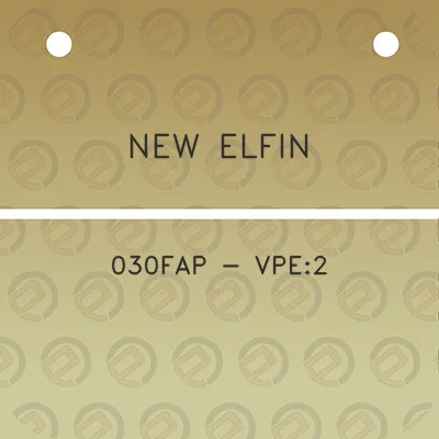 new-elfin-030fap-vpe2